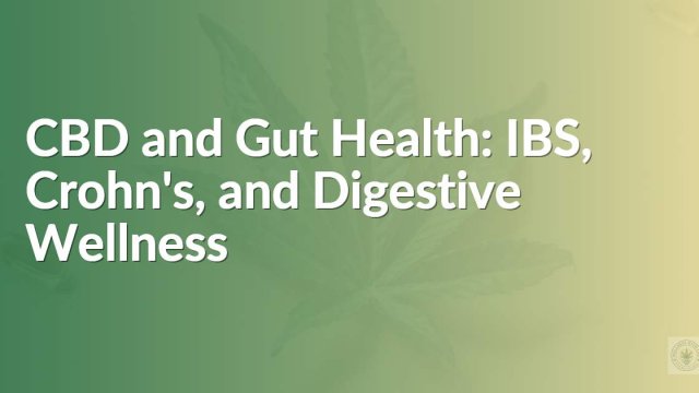 CBD benefits for digestive health