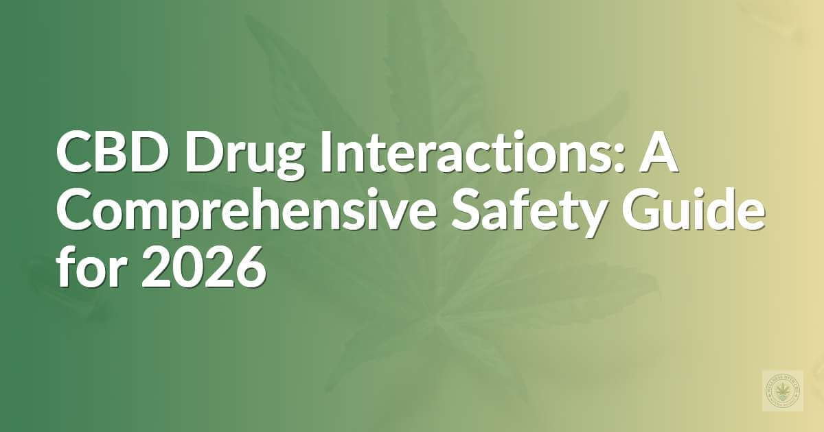 CBD drug interactions safety guide 2026
