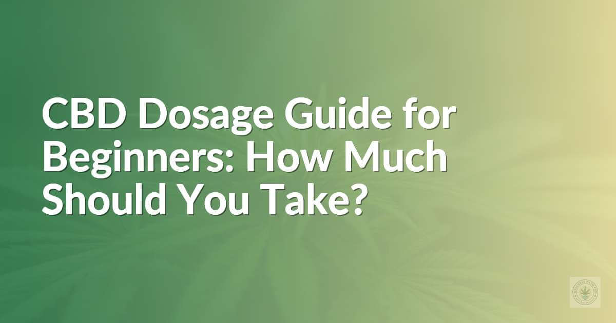 CBD Dosage Guide for Beginners: How Much Should You Take?
