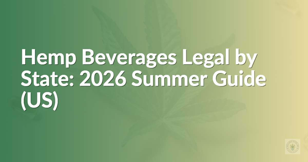 Hemp Beverages Legal by State: 2026 Summer Guide (US)